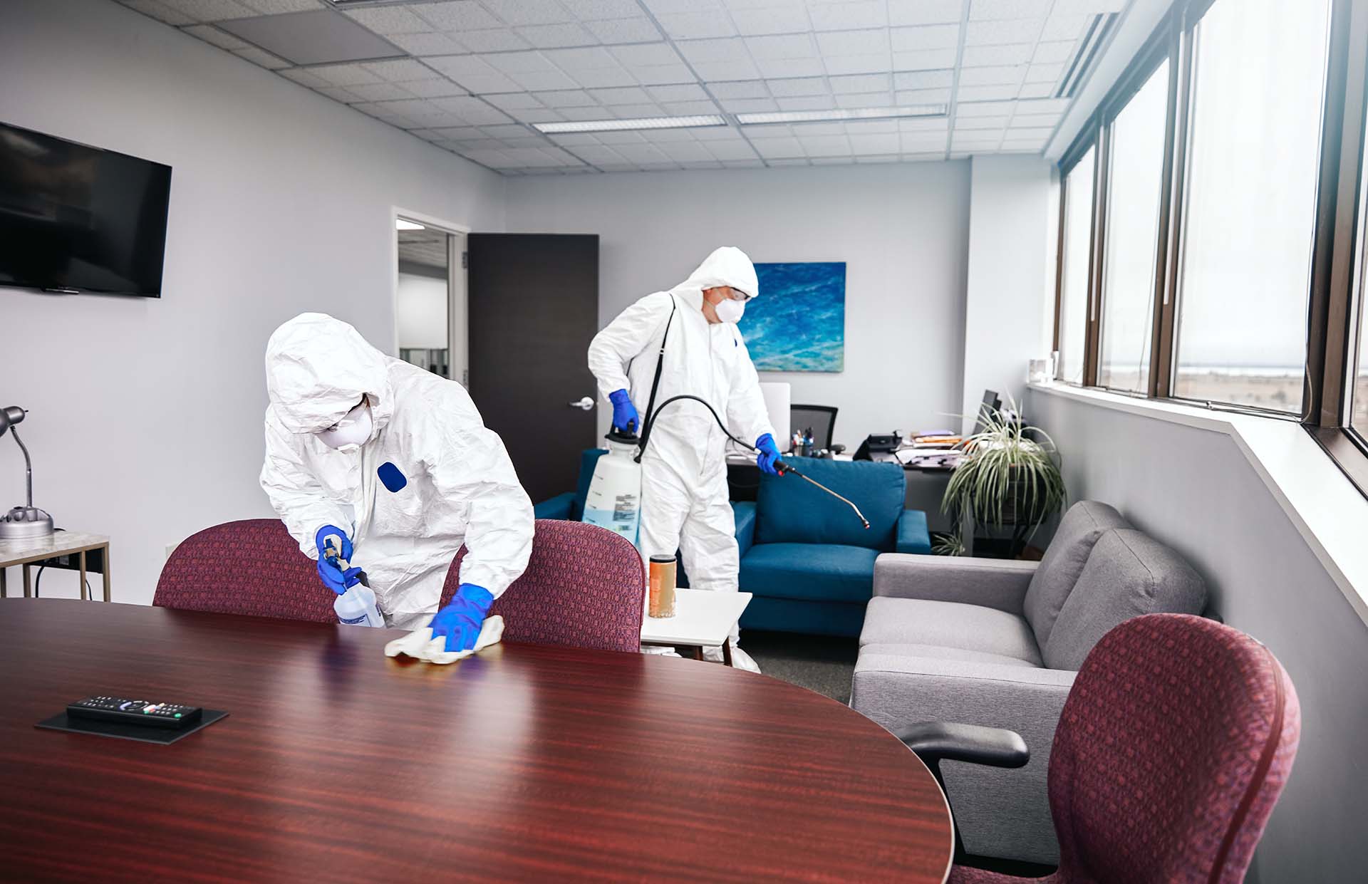Cleaning And Disinfecting Office